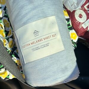 Hearth and hand cotton melange full sheet